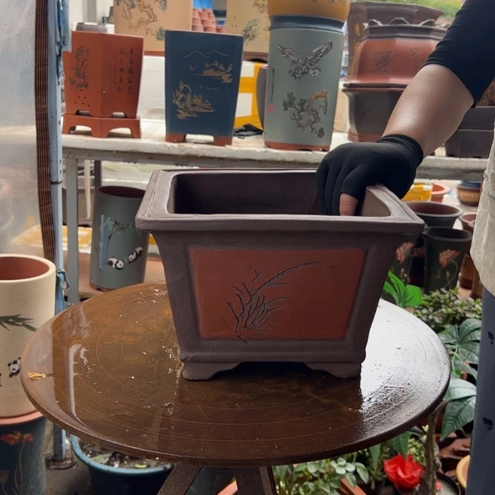25红四方花盆花盆花盆