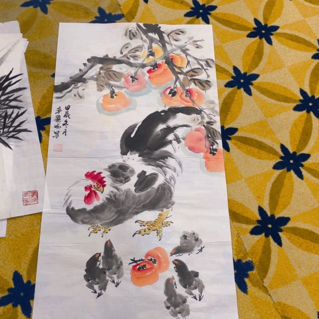 国画三尺作品花鸟111