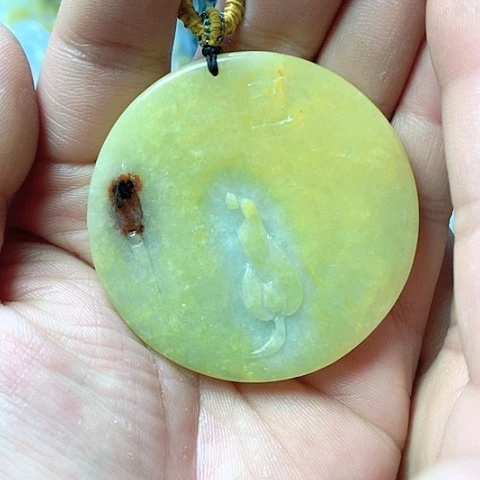 翡翠颈饰未镶嵌天然缅甸翡翠a货