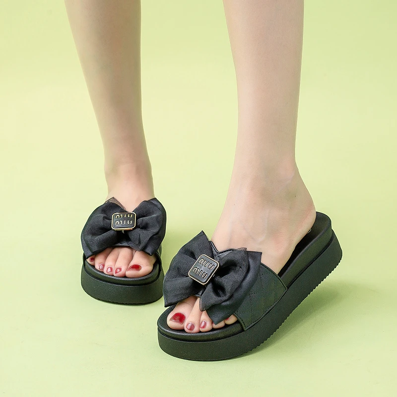 兰知春序【5厘米厚底】新款结拖鞋女夏外穿时尚防滑仙女风凉拖鞋