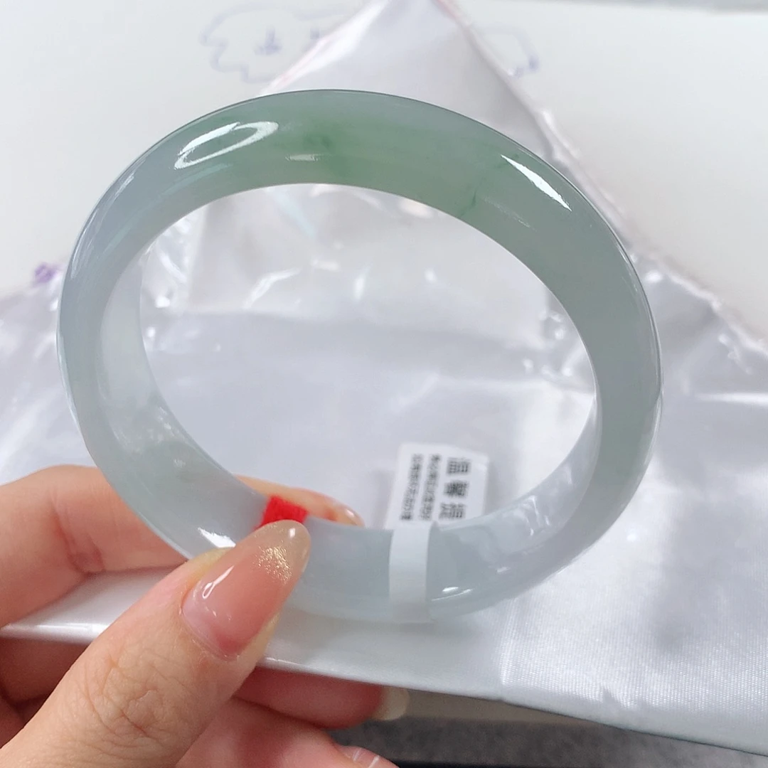 翡翠手镯未镶嵌 正圈①④③轮胎镯