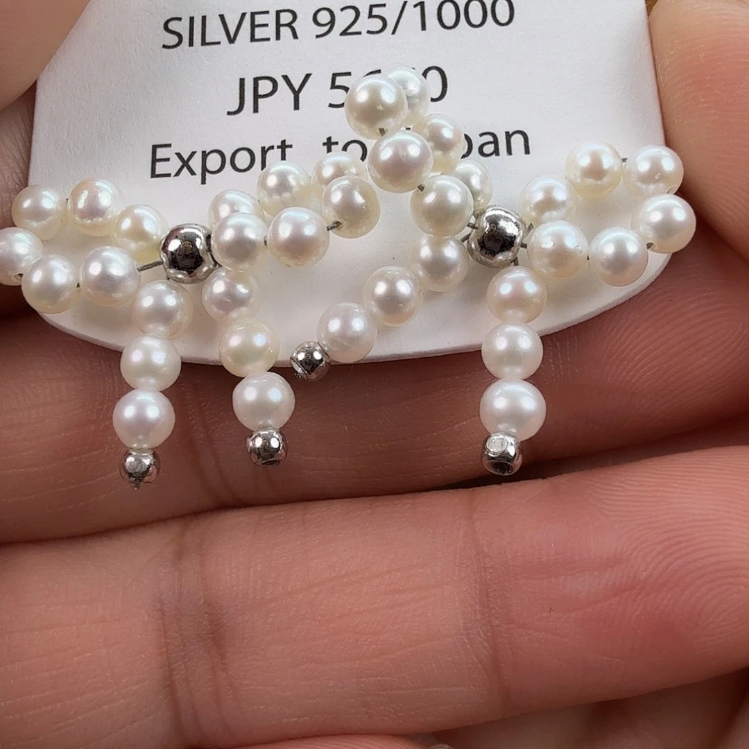 未镶嵌淡水珍珠耳饰