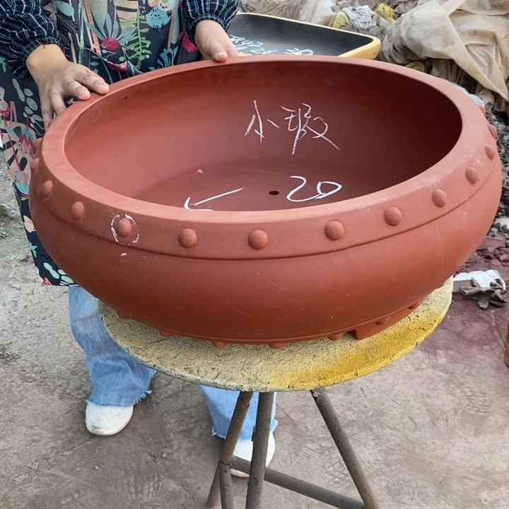 花盆紫砂只顾看手机的日子