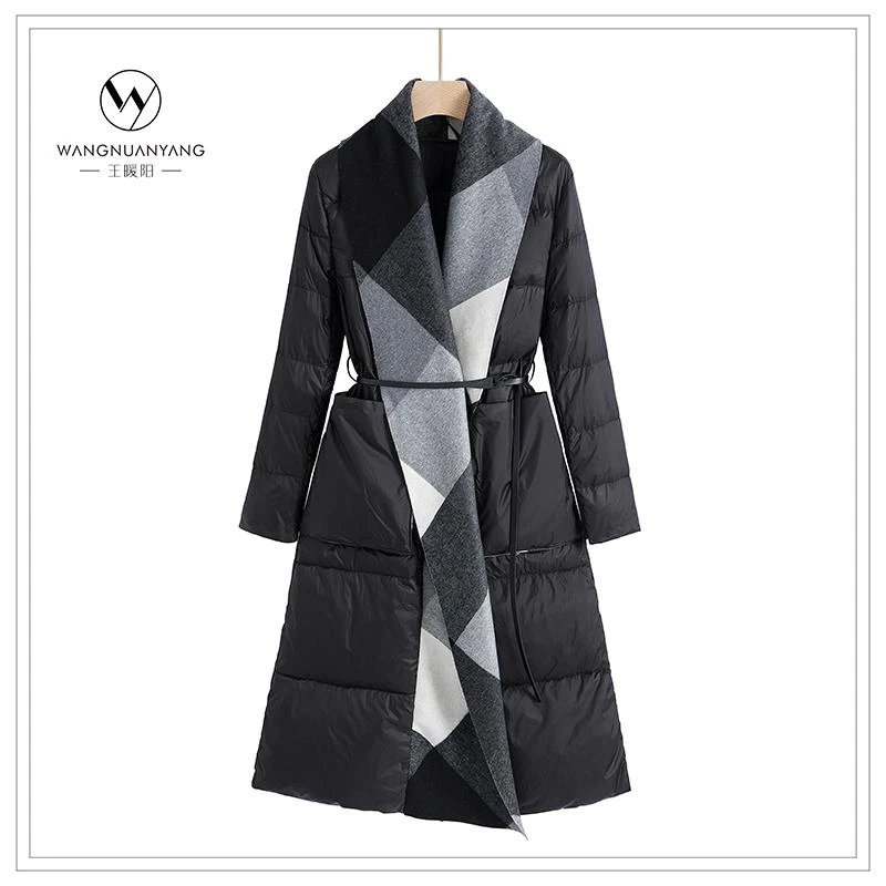 【王暖阳】超有范儿拼接羽绒服（581）