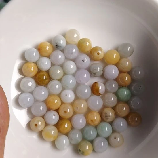 翡翠未镶嵌颈饰珠子一碗
