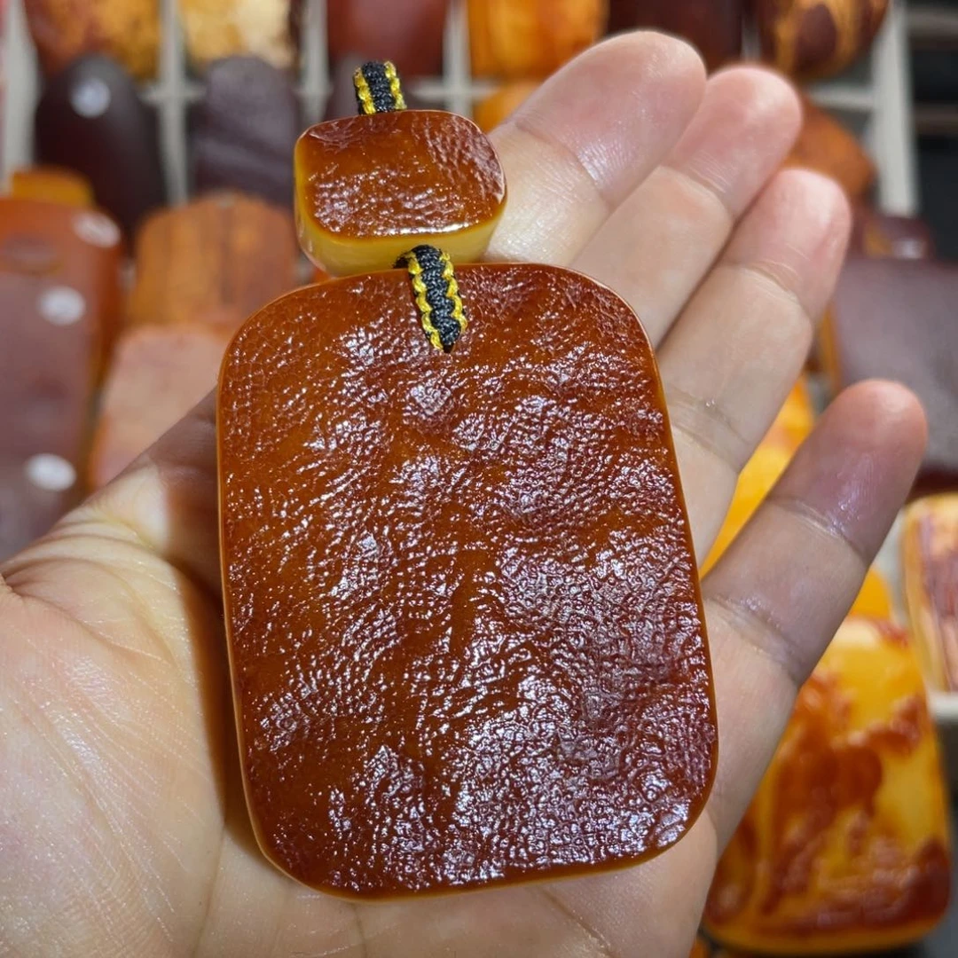 定制琥珀未镶嵌定制款天然原矿琥珀蜜蜡