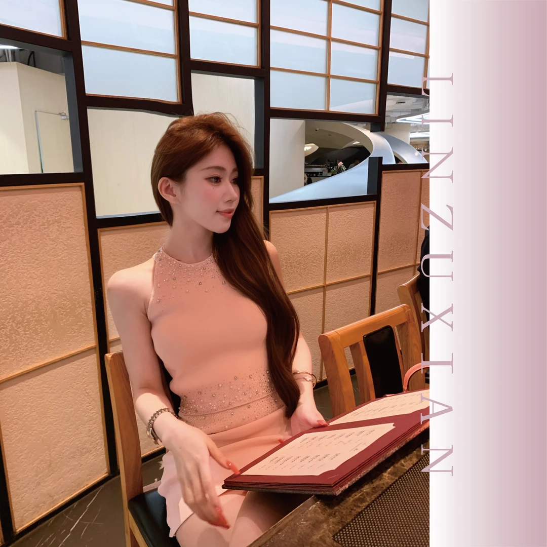 【ZUXIAN】怦然心动 ZUXIAN定制_ 重工钉珠针织套装