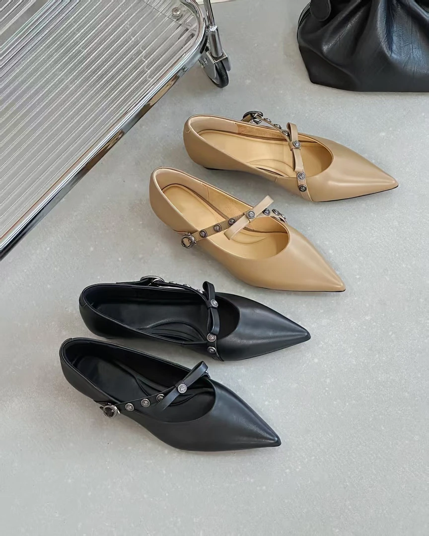 0410-09    女士低跟时尚气质百搭单鞋   LBR 52128