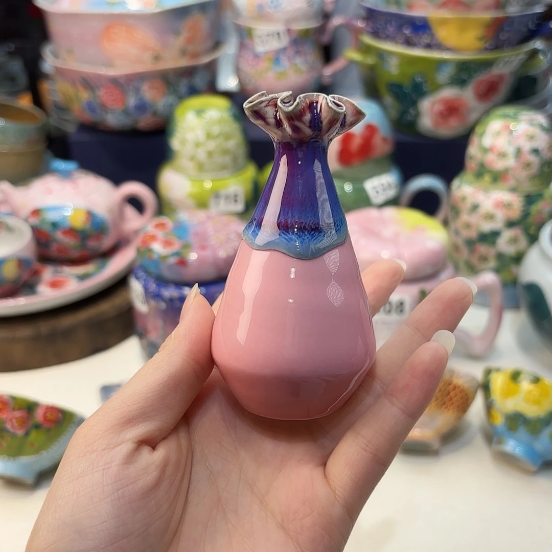 瓷片景德镇手绘高温釉下彩陶瓷茶具