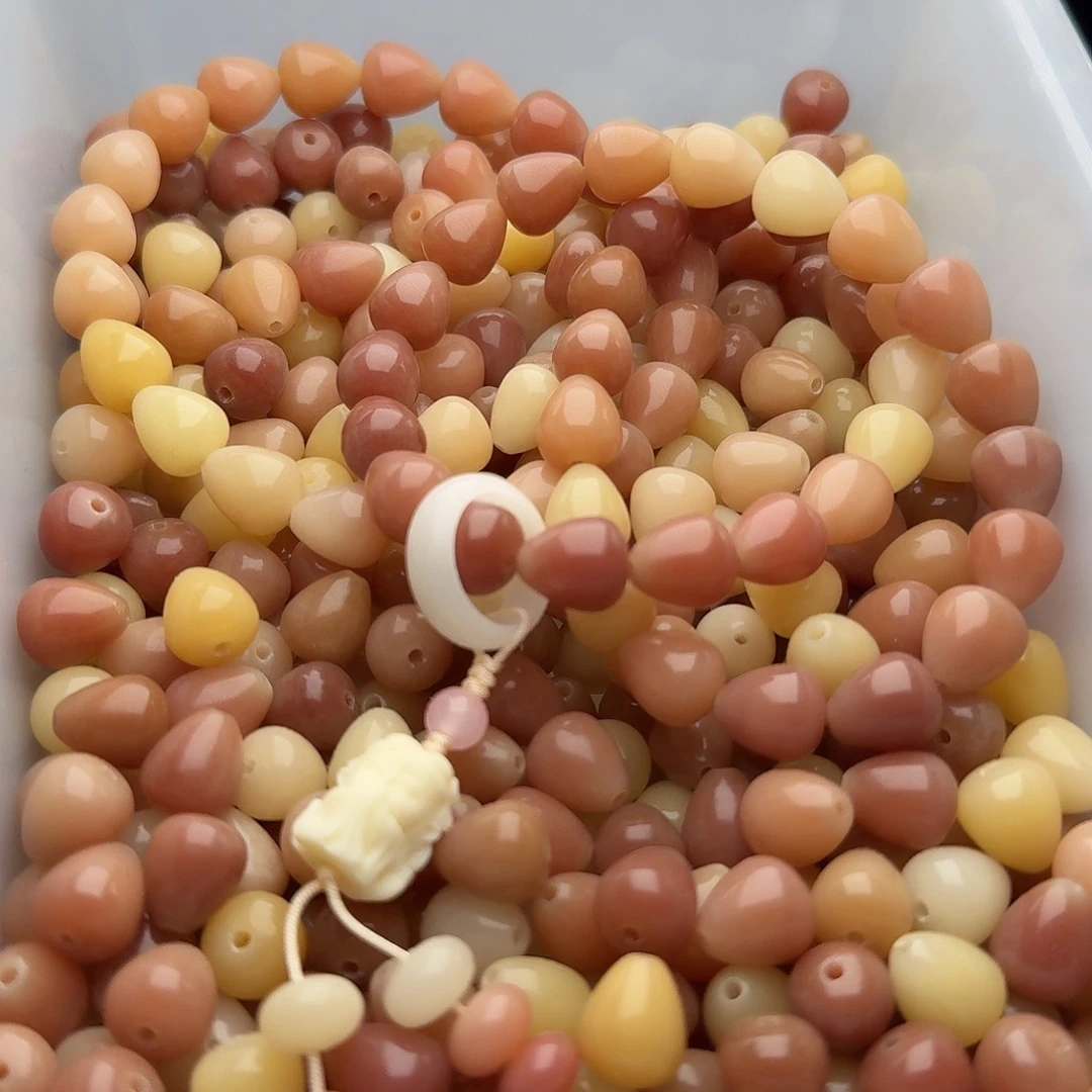 吊坠菩提根/象牙果50颗粉水滴12