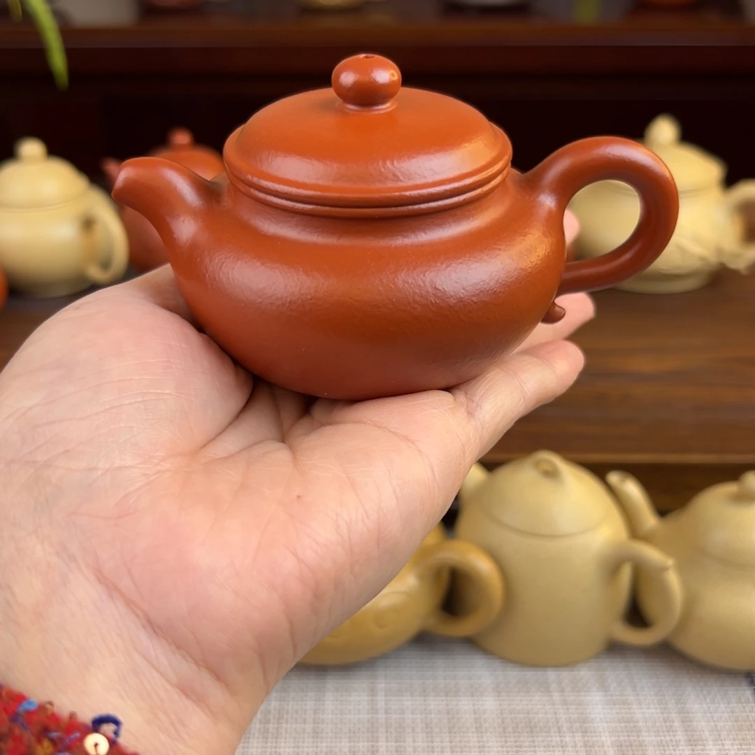 茶壶紫砂朱泥仿古全手120cc