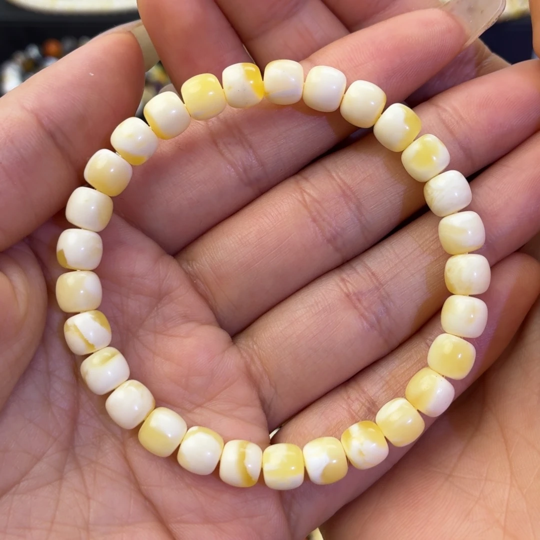 琥珀未镶嵌珠宝奇石金瓷白7