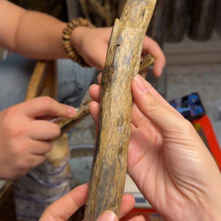 沉香碎屑沉香蓝宝石块料48克