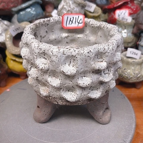 粗陶花盆手工花盆制作