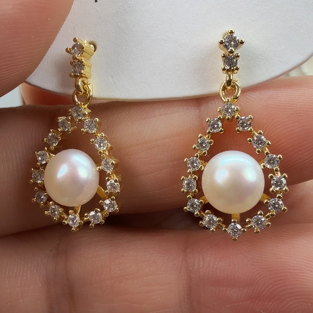 未镶嵌耳饰淡水珍珠