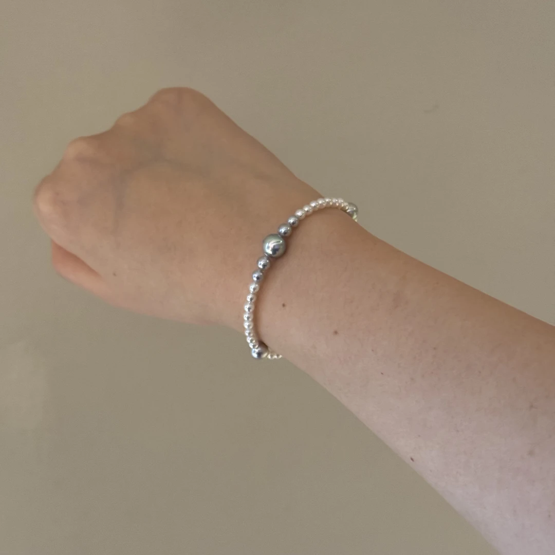 【珠纪儿】海水akoya珍珠+真多麻设计款磁吸扣手链