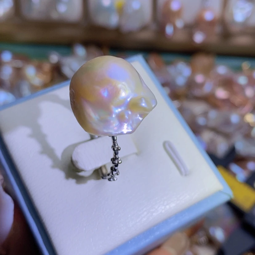 【闪购商品】淡水珍珠天然珍珠（微瑕）合金