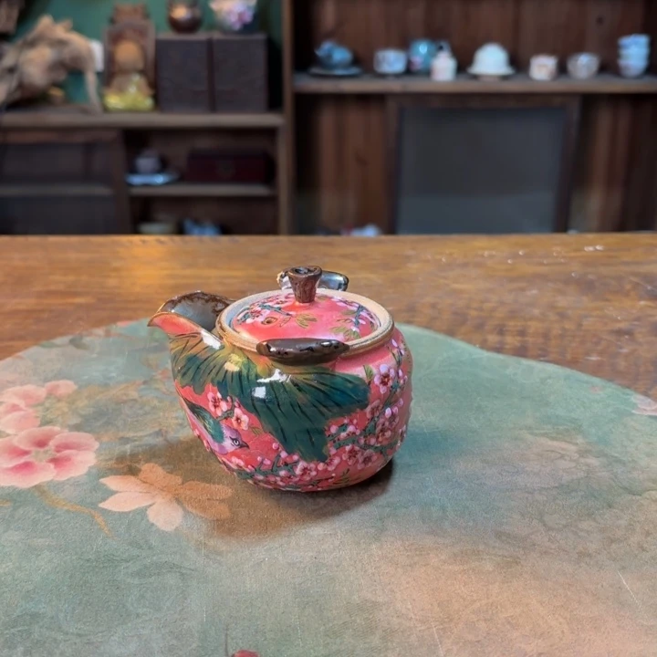 柴烧纯手工手绘陶瓷