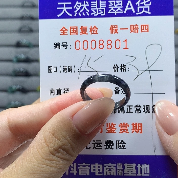 未镶嵌戒圈翡翠    8801