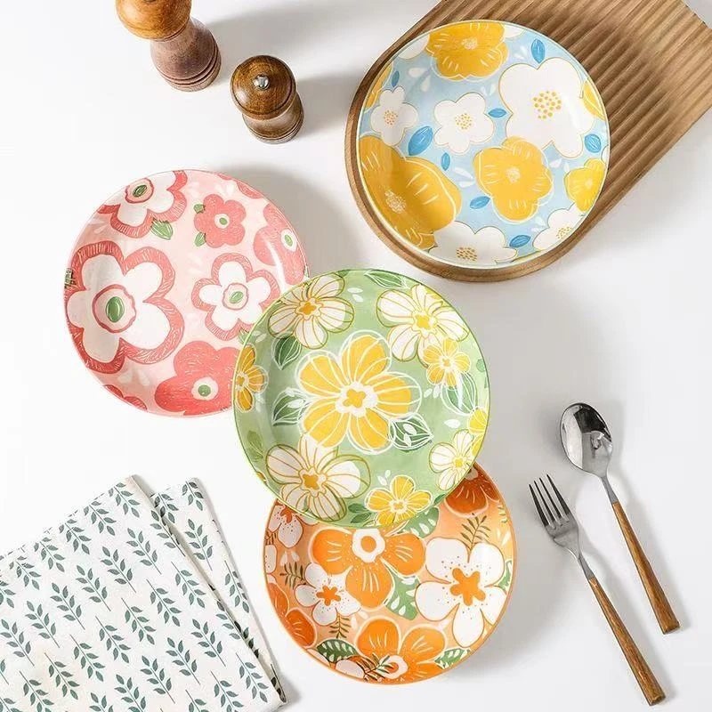 花漾年华6.5英寸饭盘4只装