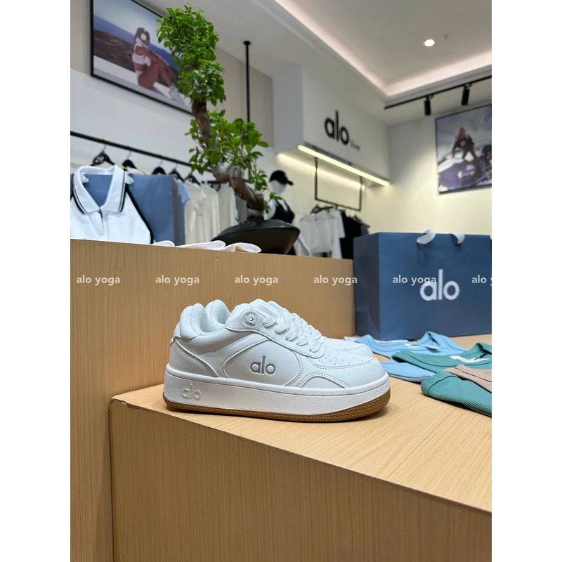 alo (旗舰自营）小众设计轻奢情侣百搭小白鞋时尚增高休闲鞋