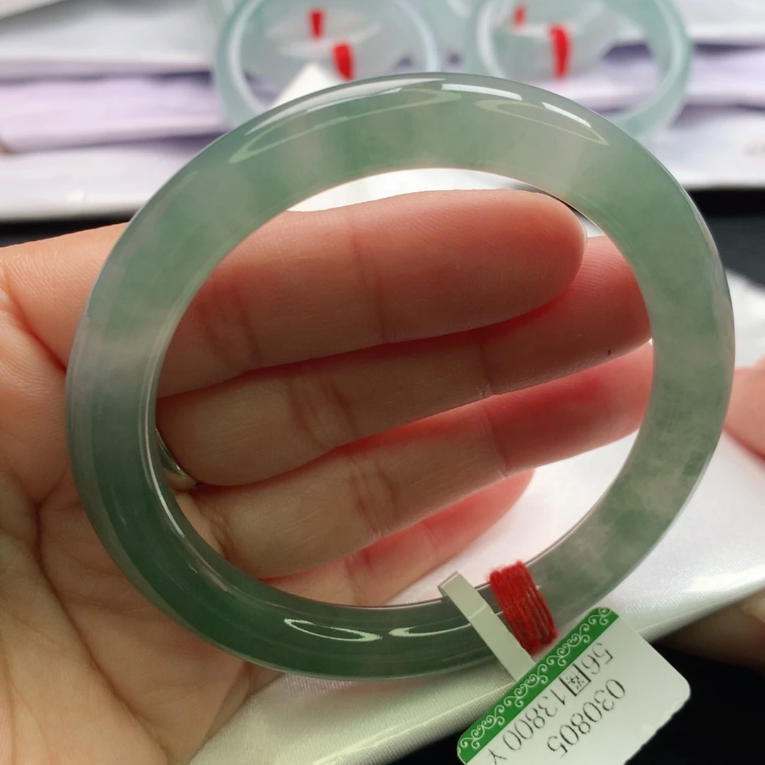 翡翠手镯未镶嵌缅甸55.56