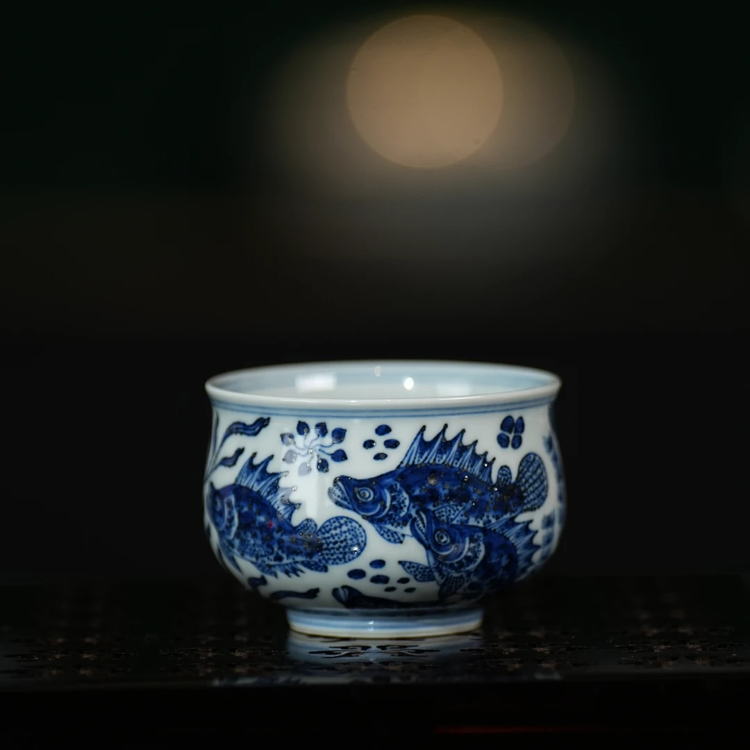 云林匠造丨云林匠造桂鱼杯（小号）90ml 景德镇瓷器