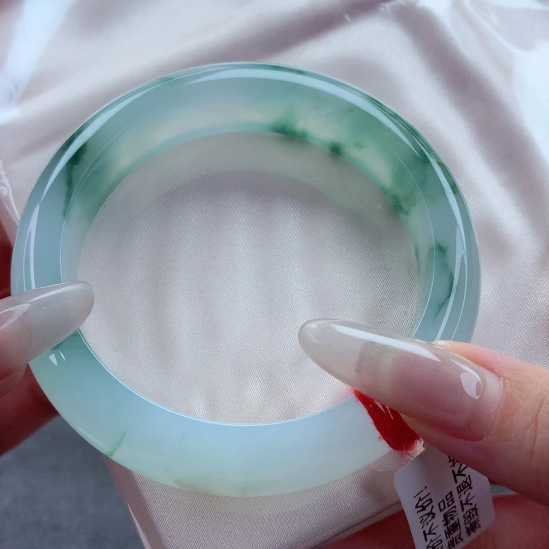 未镶嵌手镯翡翠9923近水楼台先得月种水十足