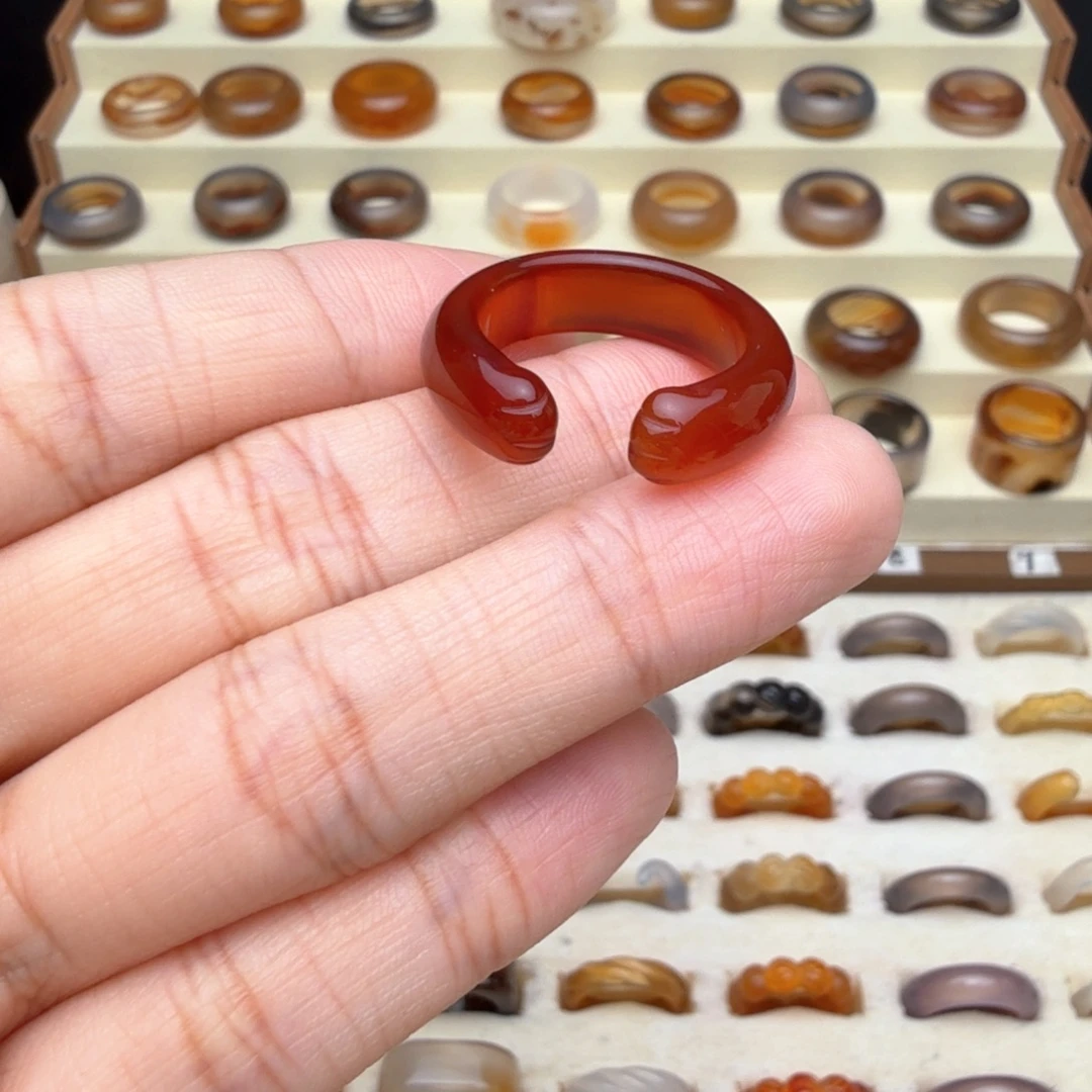 未镶嵌戒圈玛瑙/玉髓21/22圈福利