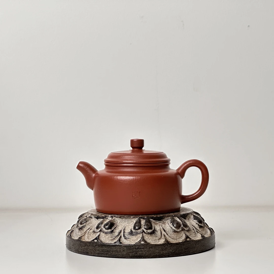 【饲壶山房】小品朱泥弯嘴德钟-容量70cc左右