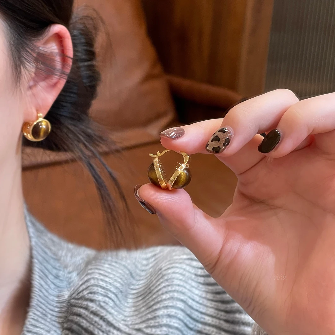 【沁汝饰品】FQ805几何圆形耳扣简约轻奢高级百搭