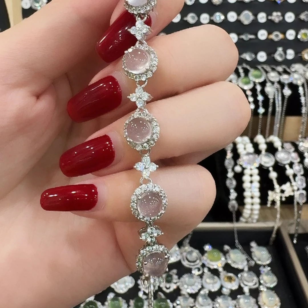 芙蓉石手链银S925镶嵌G****s