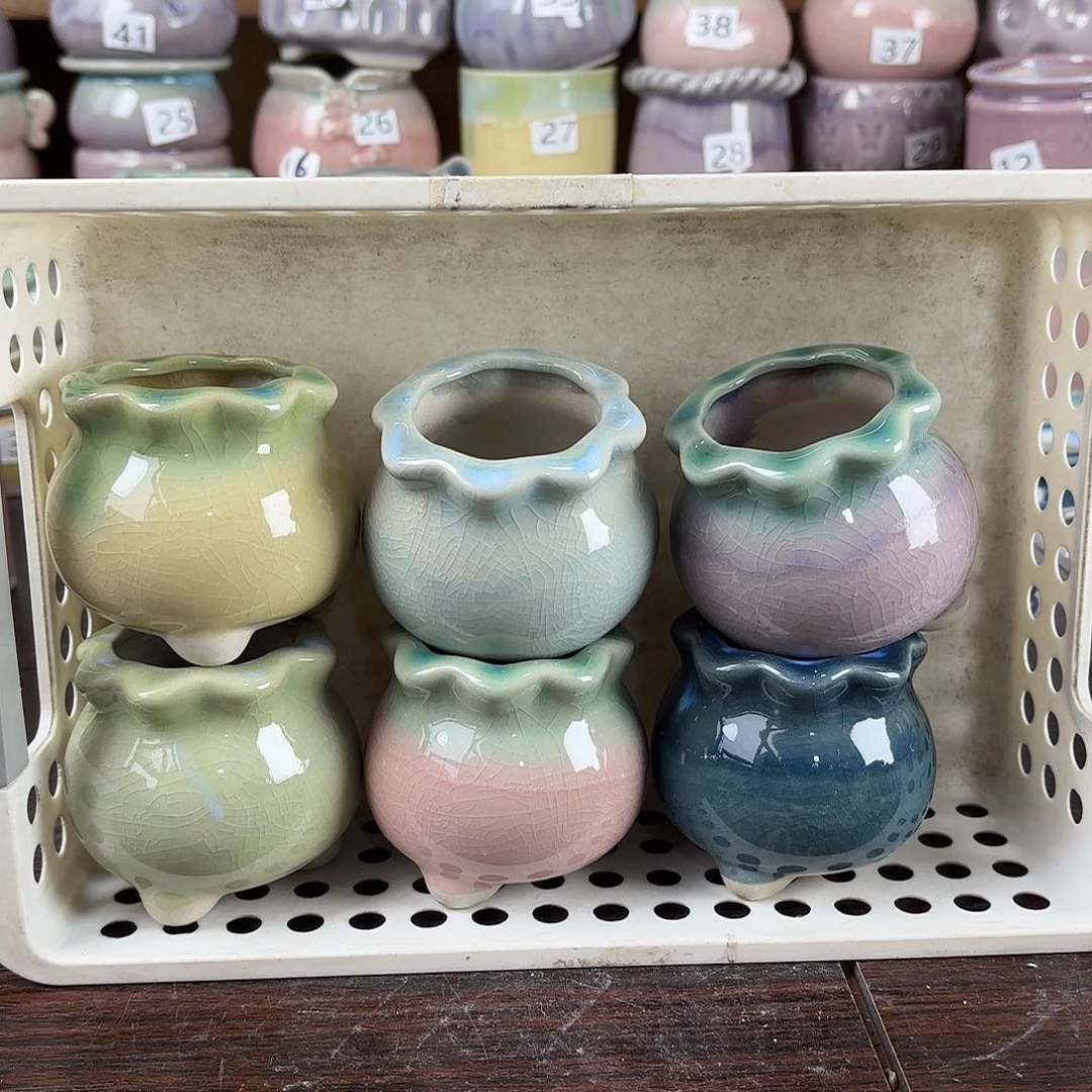 红陶量货/口4.5-6.5高深浅搭配发6个