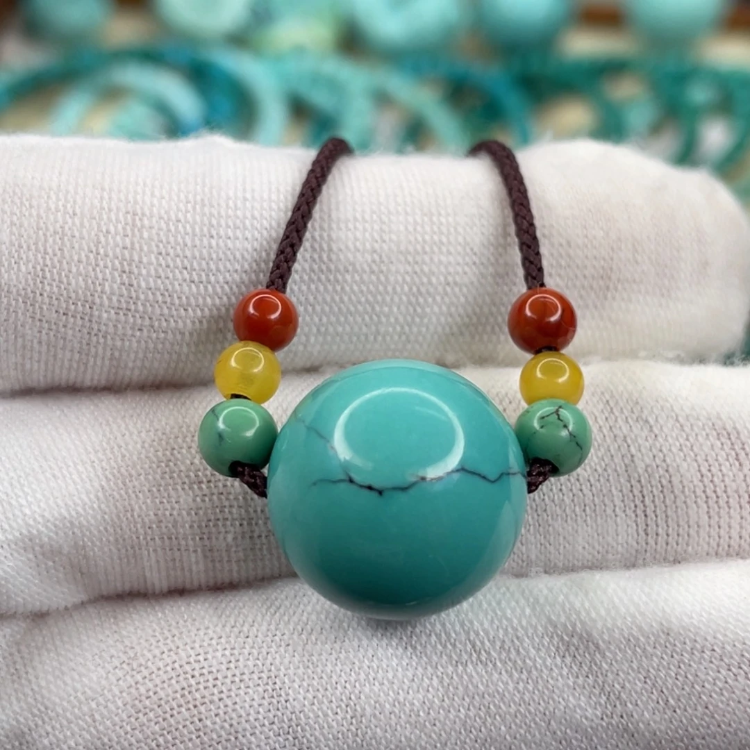 绿松石未镶嵌挂件