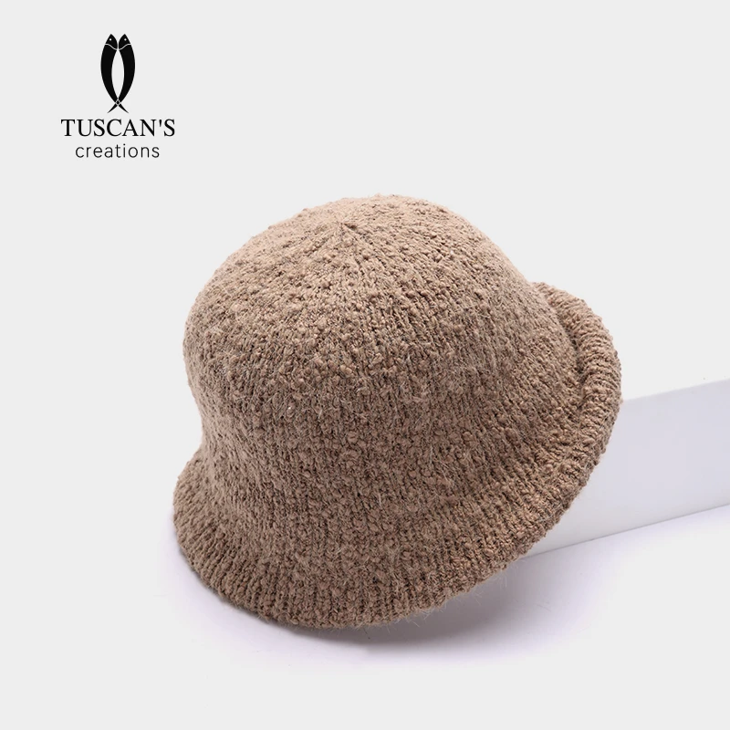 TUSCAN'S CREATIONS渔夫帽英伦挺括宽檐礼帽保暖冬季百搭盆帽