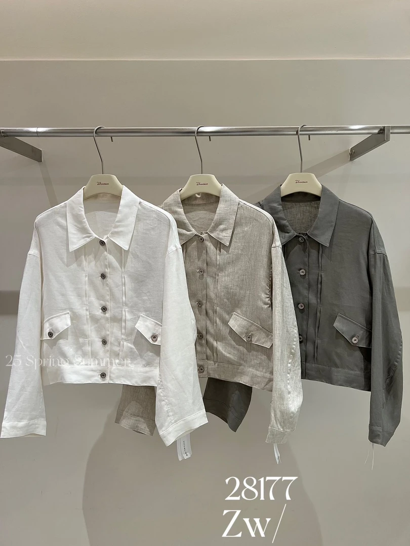 鑫燃KIKI 翻领贴袋短外套 28177 DH (F)