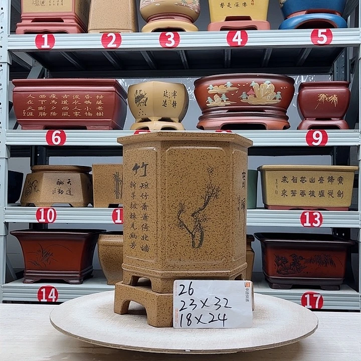 紫砂花盆紫砂花盆