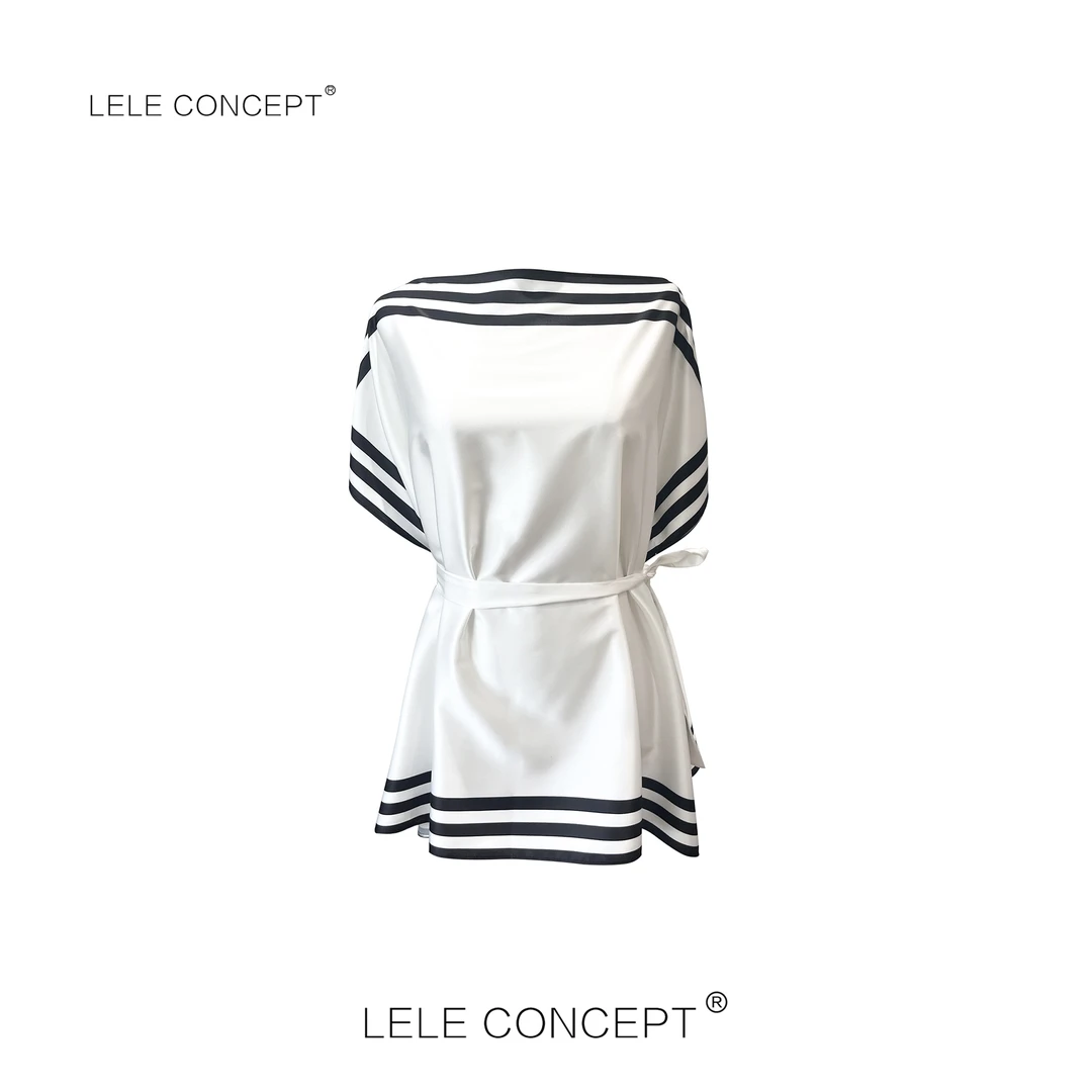 LELE CONCEPT | 【如一】时尚气质减龄回型两色上衣S1147