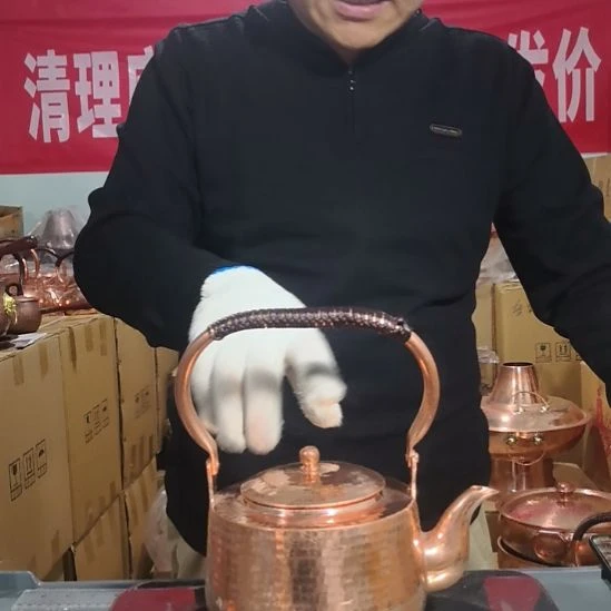 紫铜加厚手把壶1紫铜加厚烧水壶可泡茶可煮茶