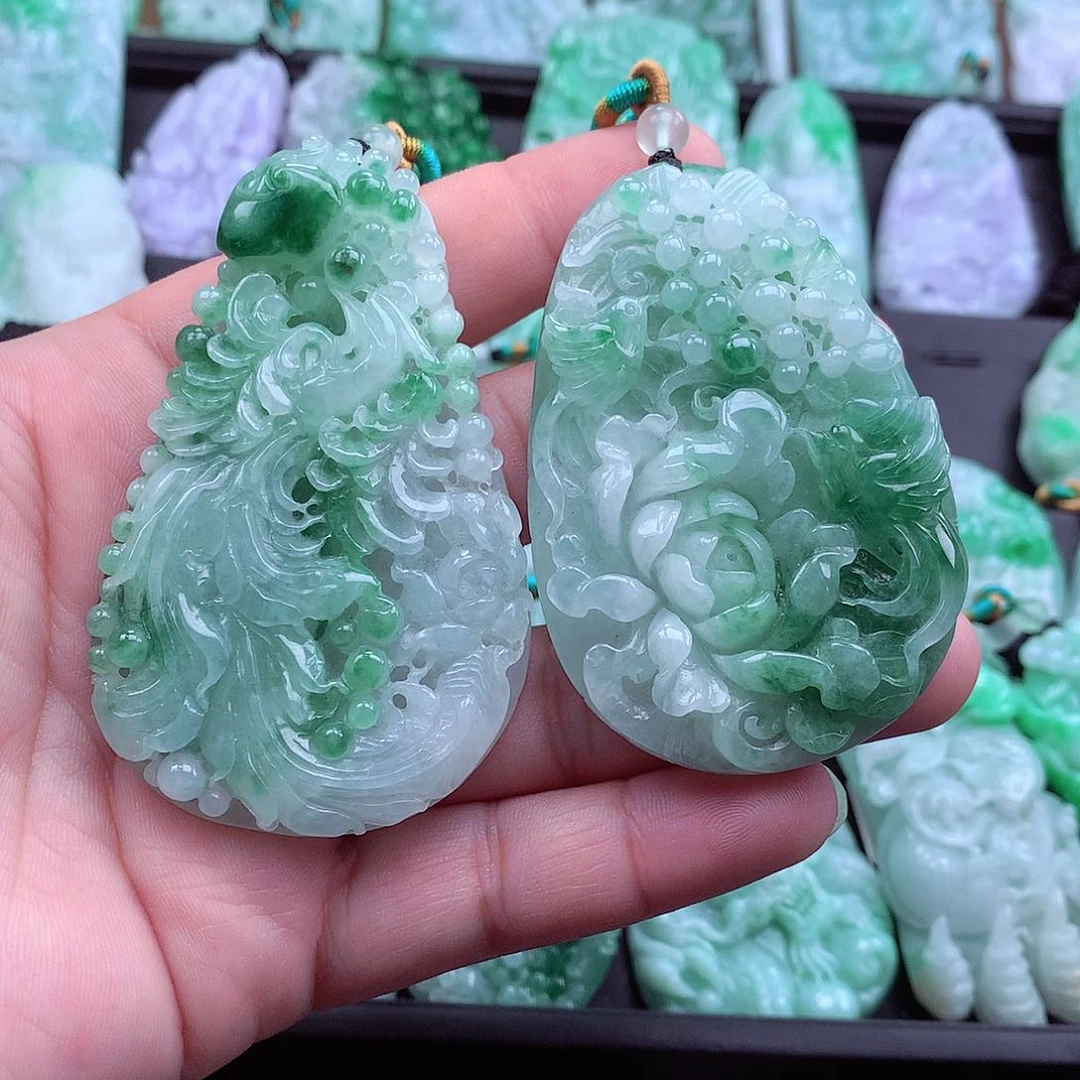 翡翠吊坠(不含链)未镶嵌芊*