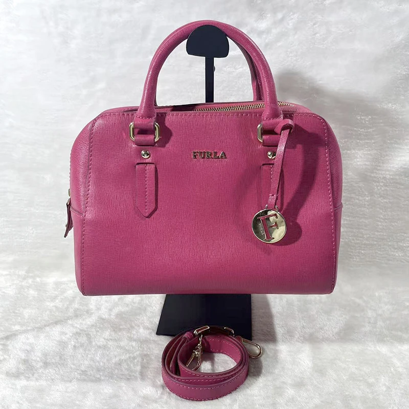 95新 FURLA/芙拉 红色单肩斜挎包G24019828尺寸26*16