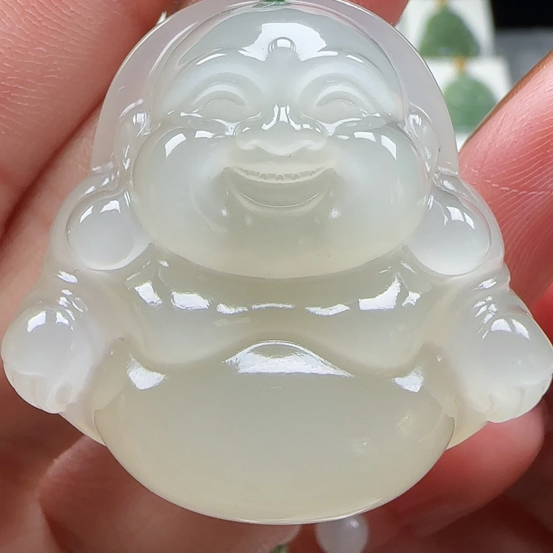 和田玉未镶嵌吊坠(赠链)