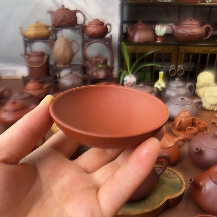 紫砂茶盏茶盏 紫砂