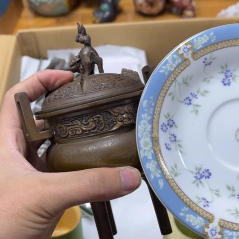 瓷片摆件工艺品瓷器摆件777