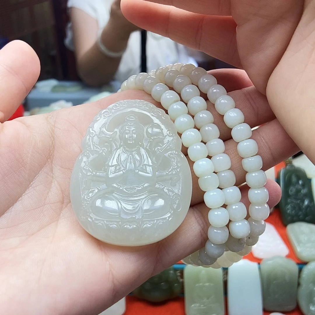 未镶嵌手链和田玉弓***张