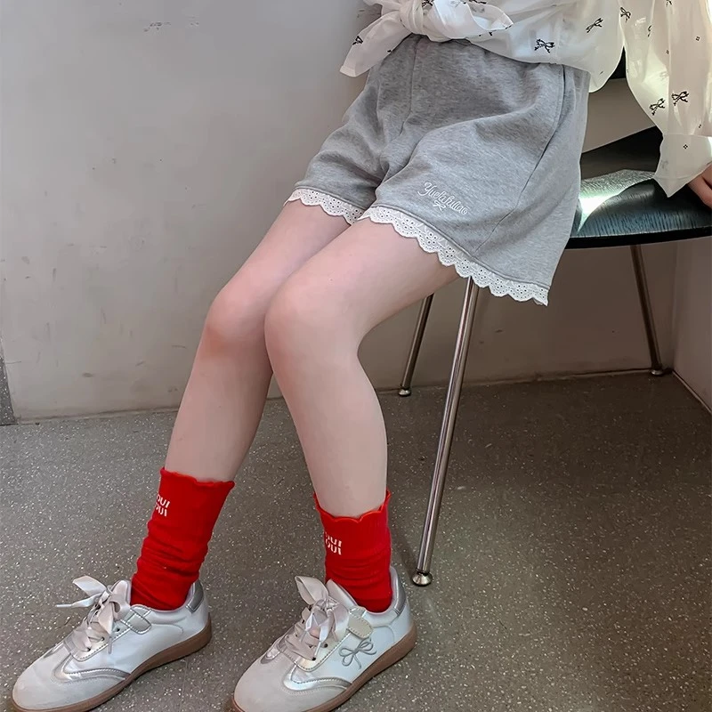 女童短裤夏装2025新款洋气儿童夏季薄款裤子小女孩休闲裤宽松热裤