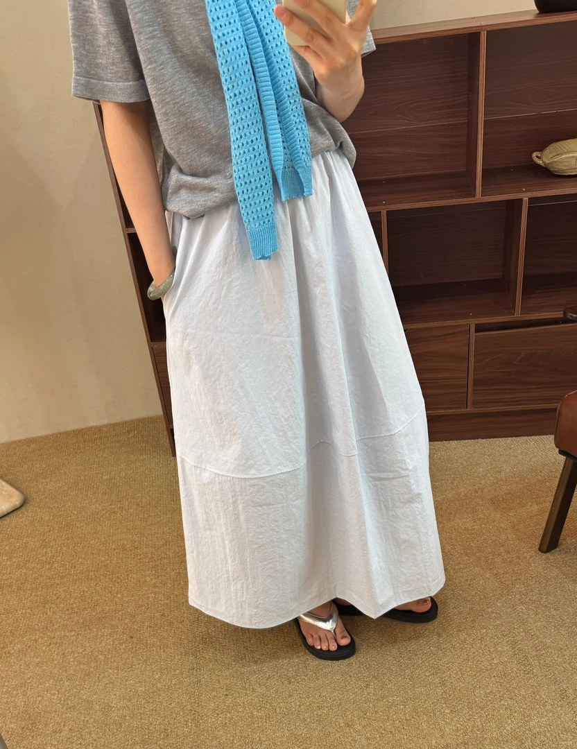 0559松紧腰半身裙显瘦夏季百搭