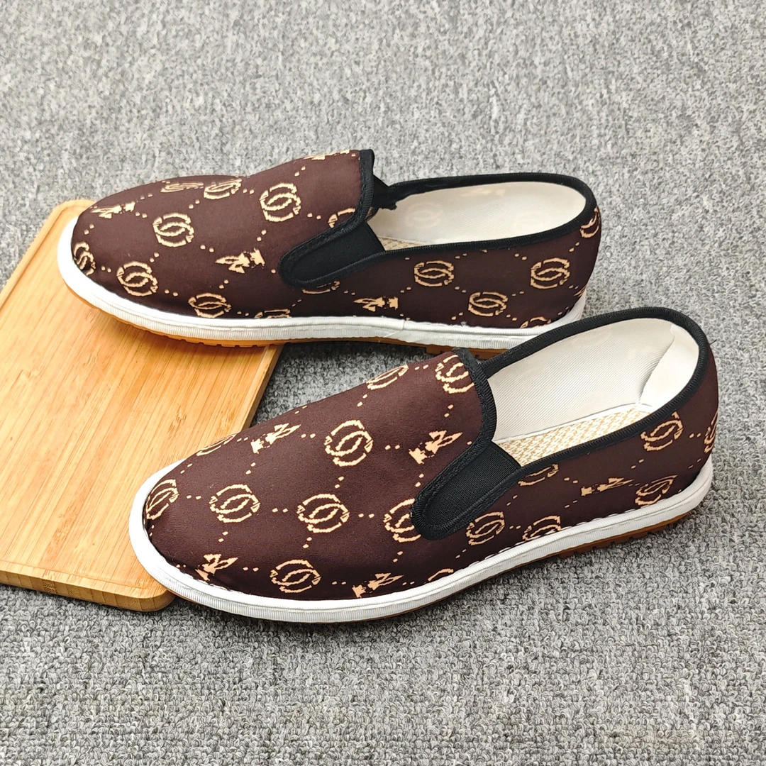 夏季透气棉麻软底手工老北京布鞋男开车轻便舒适懒人一脚蹬休闲鞋