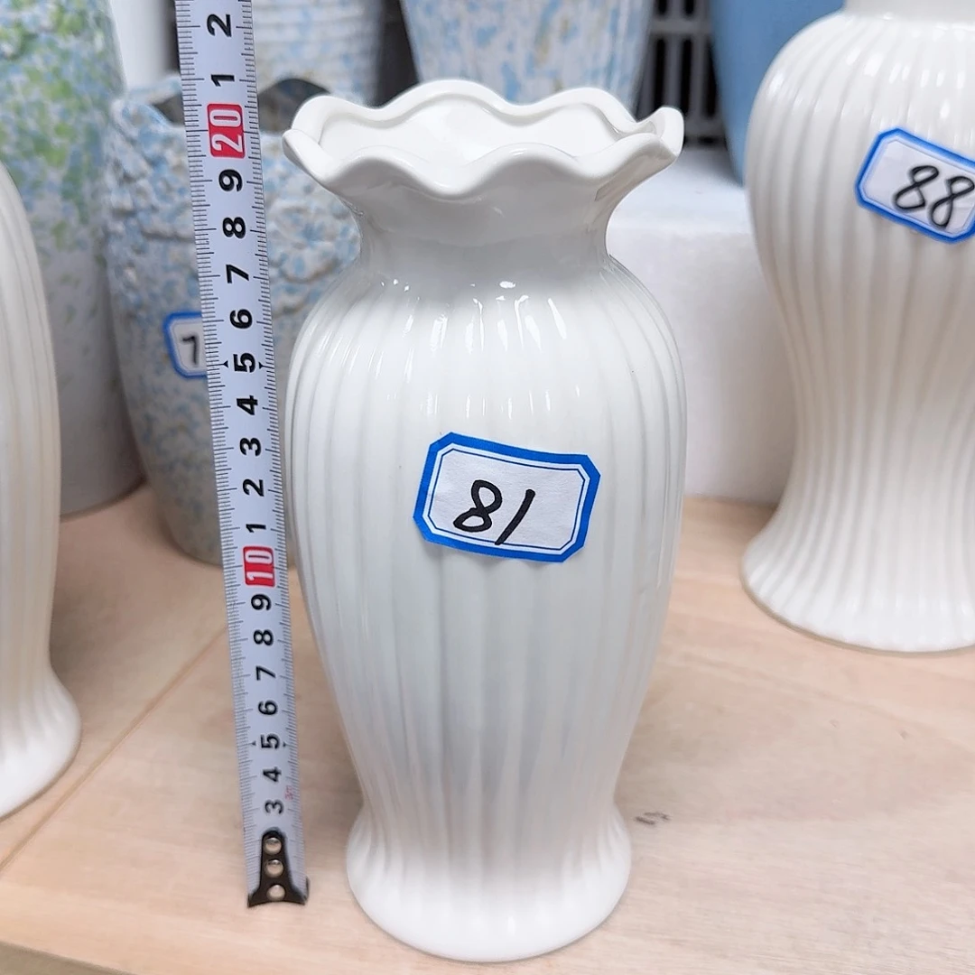 瓶81号白色陶瓷高20厘米一个