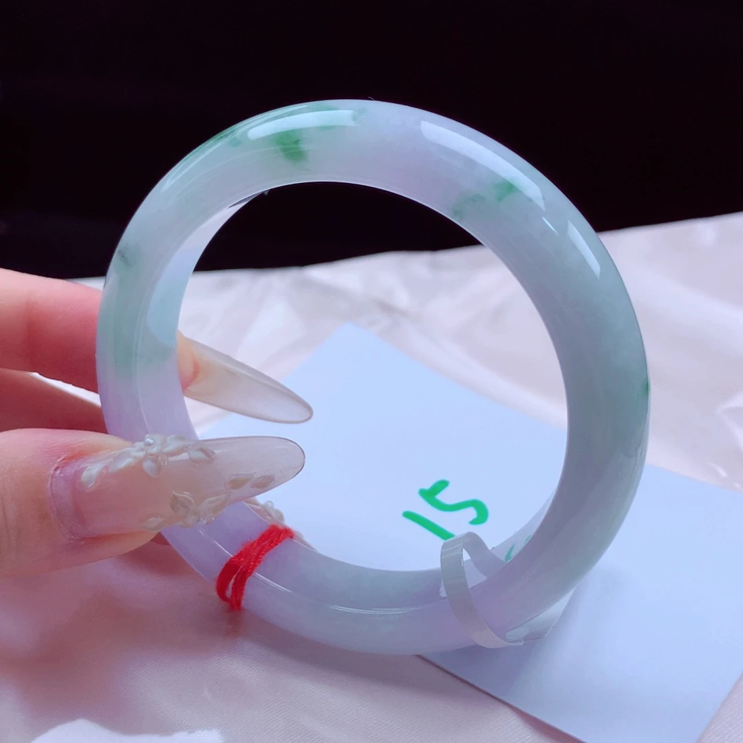 未镶嵌手镯翡翠天然缅甸翡翠A货手镯 15号